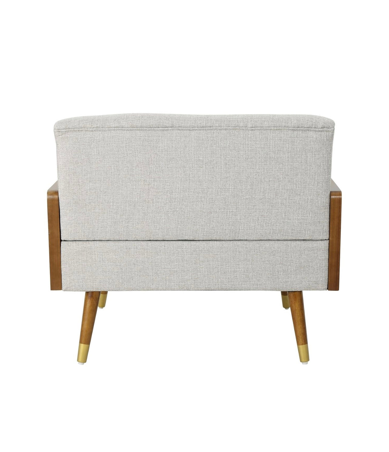 Modern Beige Upholstered Club Chair