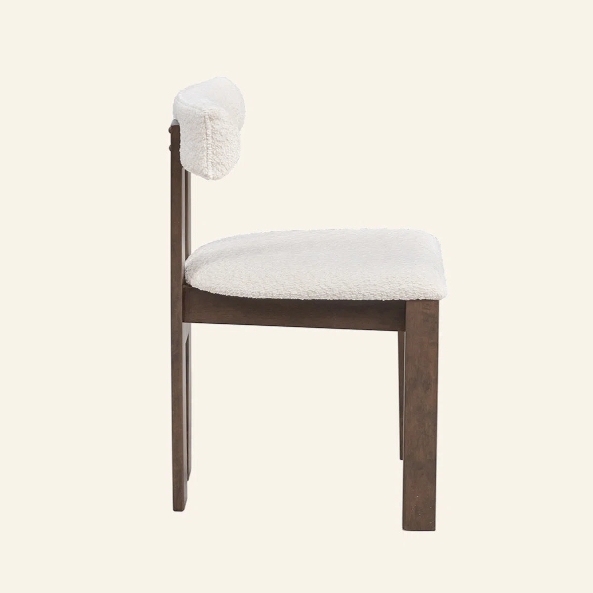 Set of 2 Modern Walnut Dining Chairs