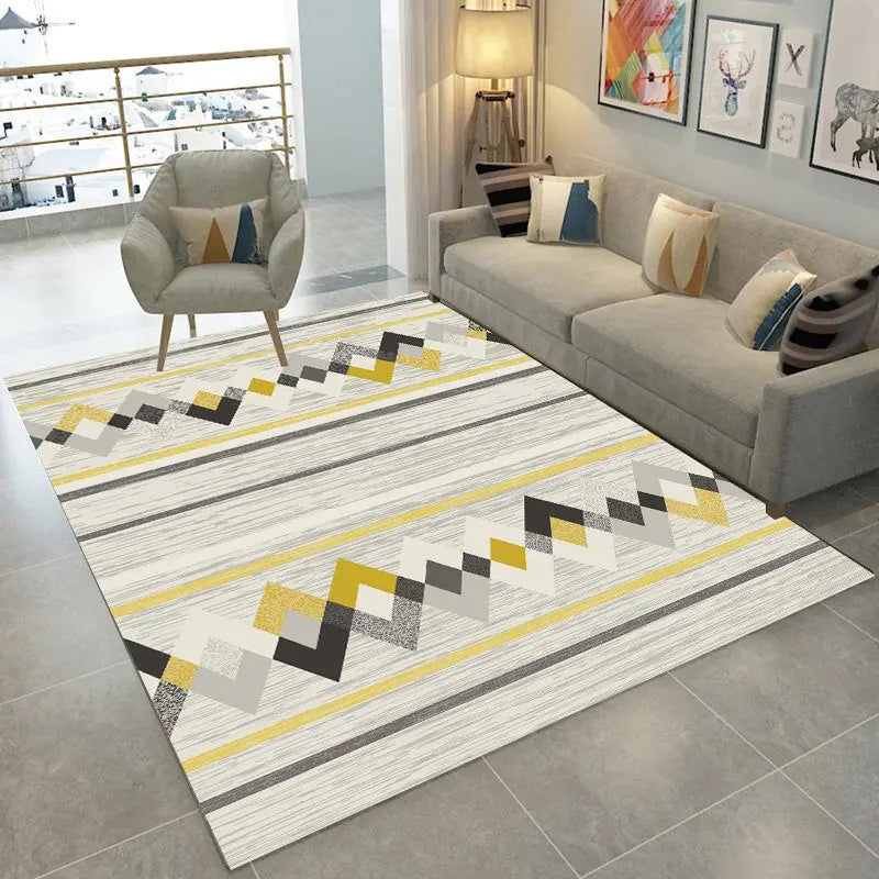 Washable 3D Printed Modern Accent Rug (50x80cm)