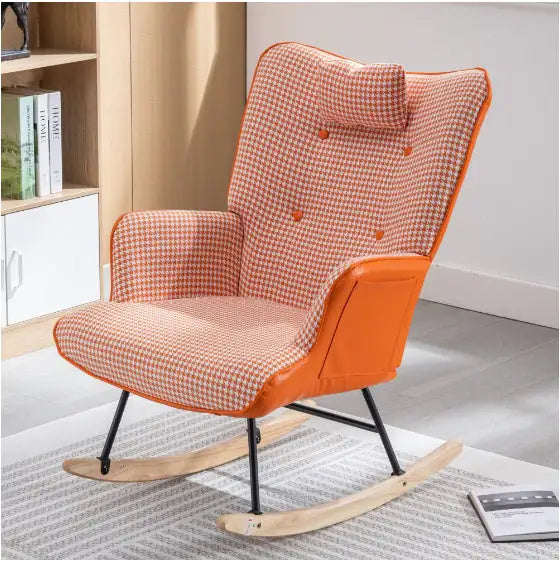 Pink Rocking Chair for Baby Nursery - Nursing Chair for Baby Room