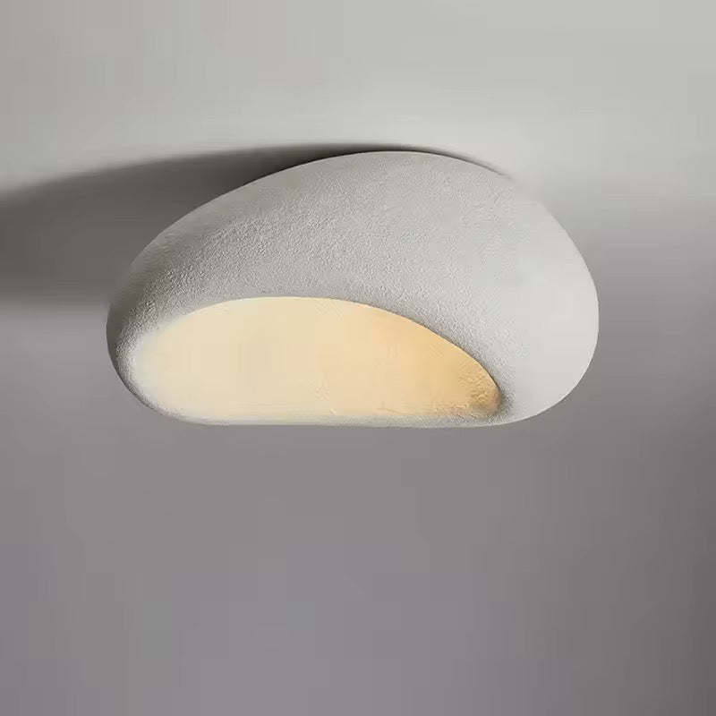 Japanese Wabi Sabi Resin Ceiling Lamp, Mounted LED Downlight