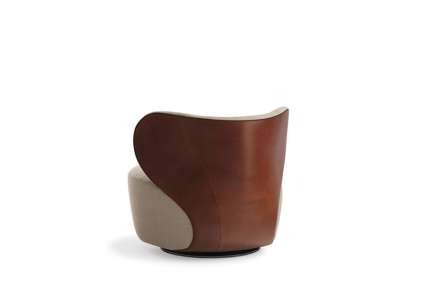 Compact Modern Minimalist Swivel Sofa Armchair