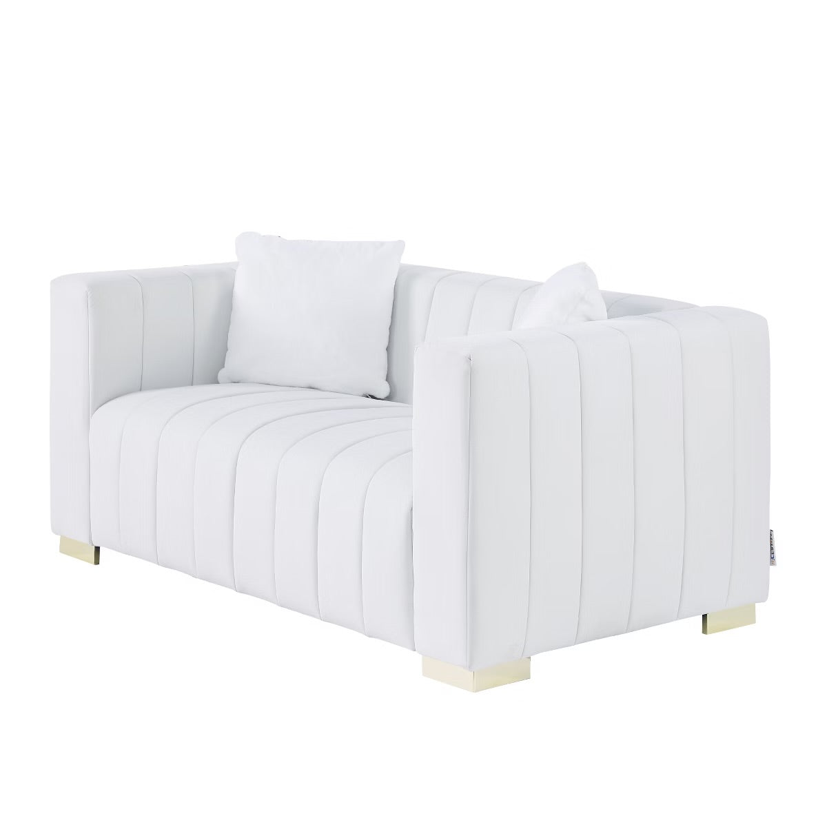 Grey or Beige 3 Seater Sofa - Velvet Loveseat Sofa