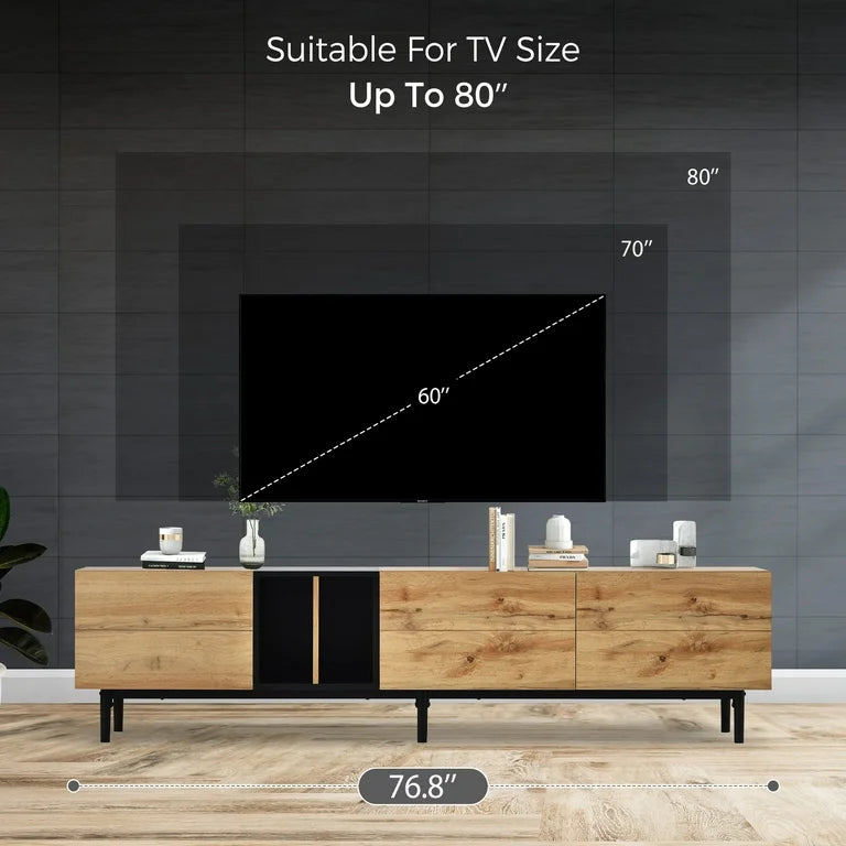 Modern TV Stand for 80 Inch Flat Screen