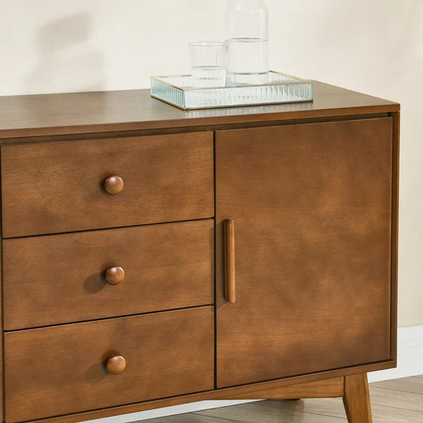 Walnut Mid-Century Modern Buffet Sideboard