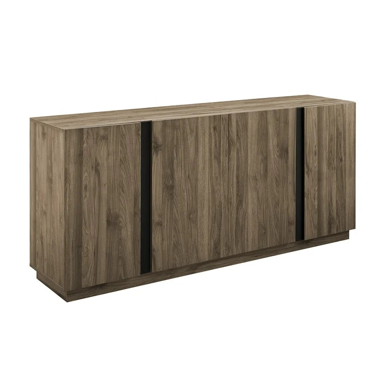 Mid-Century 3-Drawer TV Stand Slate Grey 70"