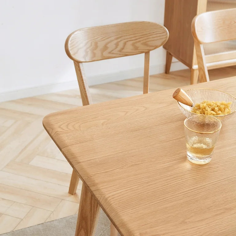 Solid Oak Wooden Dining Chair Natural Finish