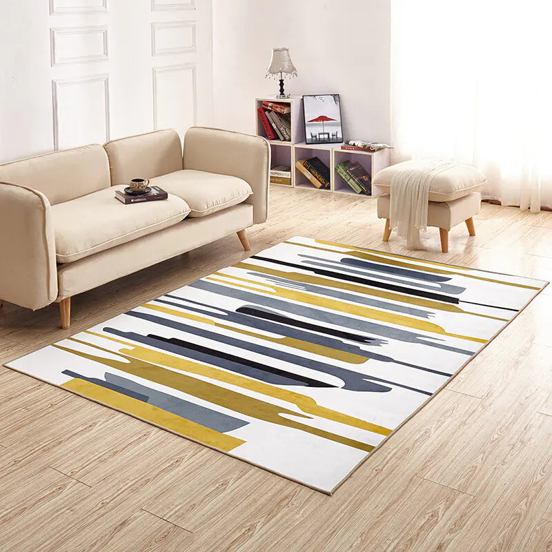 Washable 3D Printed Modern Accent Rug (50x80cm)