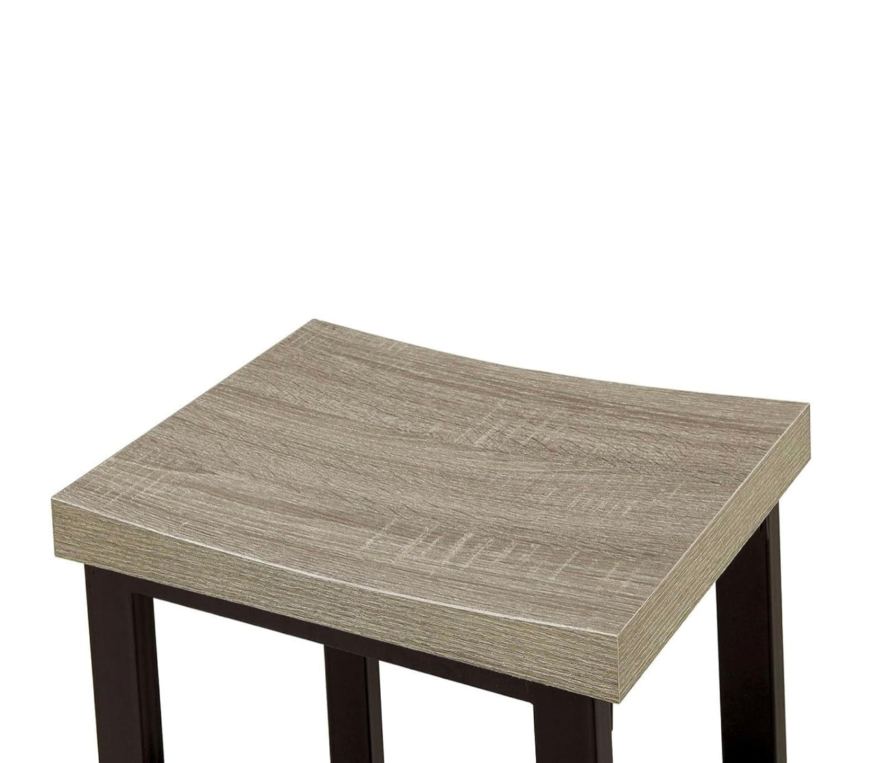 5 Piece Counter Height Dining Set Black Gray