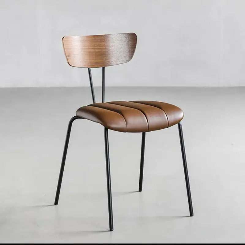 Nordic Wooden Dining Chair Compact Design