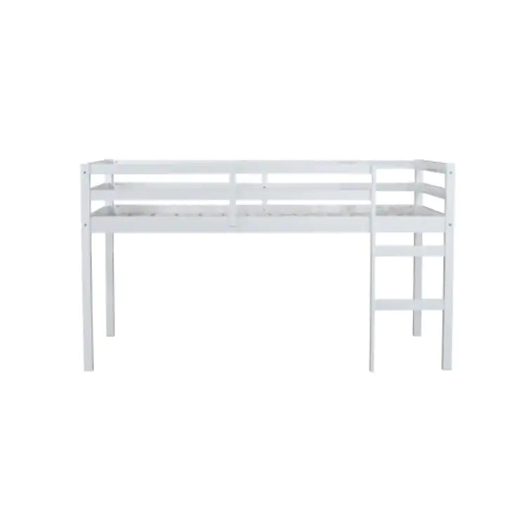Twin Bed Frame - Loft Bed for Kids Bedroom - Kids Bed with Ladder