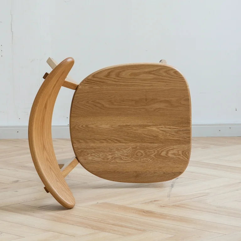 Solid Oak Wooden Dining Chair Natural Finish