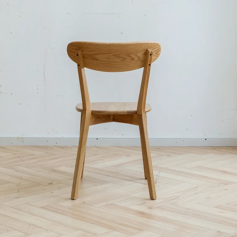 Solid Oak Wooden Dining Chair Natural Finish