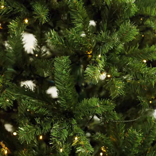 Pre-Lit 6ft Faux Hinged Christmas Tree with Stand