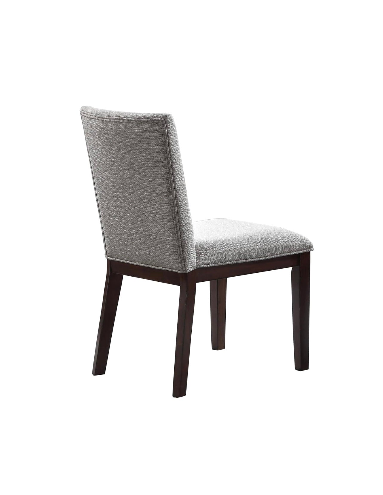 Dark Brown Dining Table with Glass Top