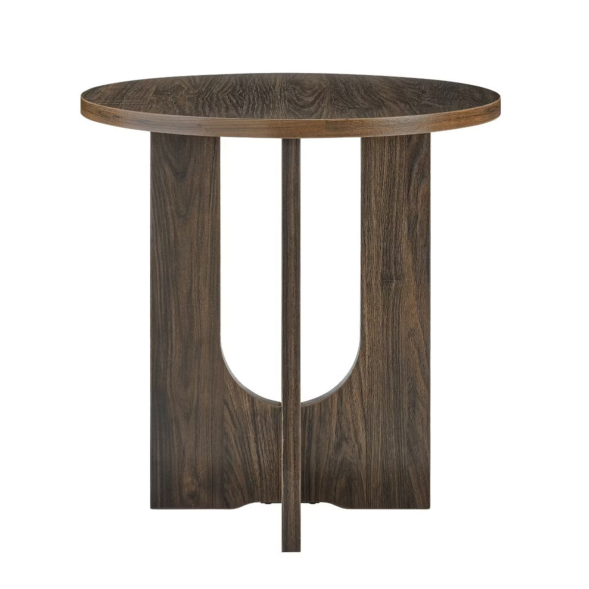 Modern End Table, Black Solid Wood End Table, MDF Wood