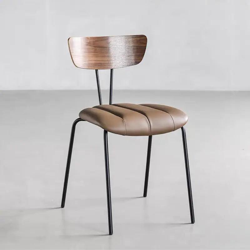 Nordic Wooden Dining Chair Compact Design