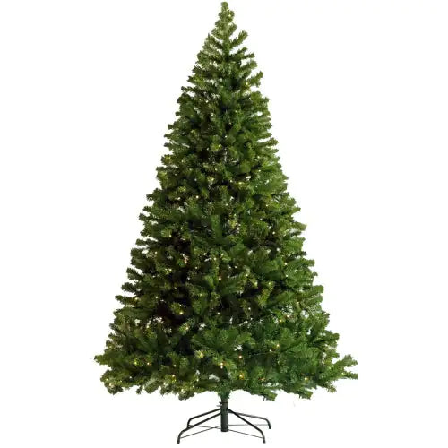 Pre-Lit 6ft Faux Hinged Christmas Tree with Stand