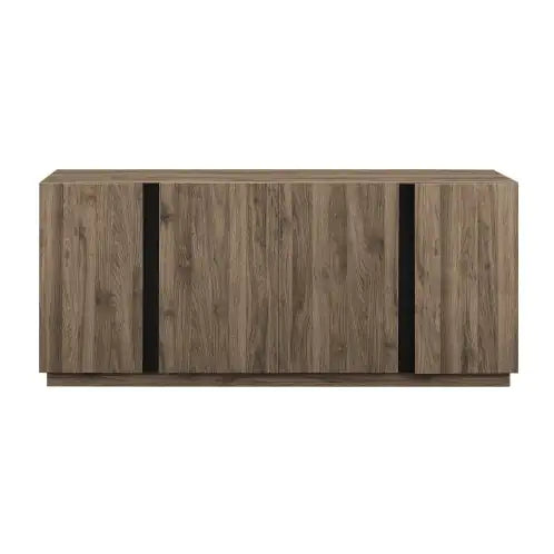 Mid-Century 3-Drawer TV Stand Slate Grey 70"