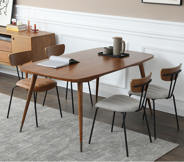 Nordic Wooden Dining Chair Compact Design