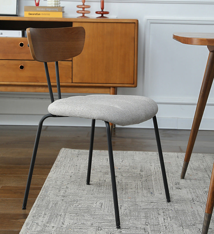 Nordic Wooden Dining Chair Compact Design