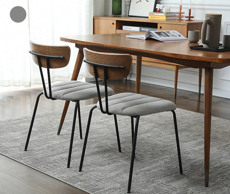 Nordic Wooden Dining Chair Compact Design