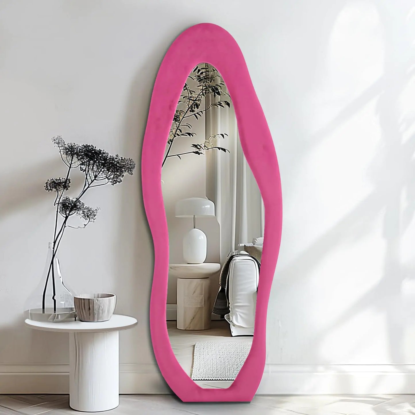 63”x24” Pink Mirror - Full Length Mirror for Girls Bedroom