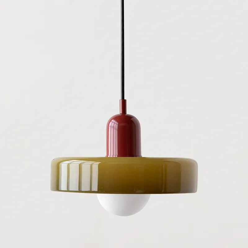 Modern Glass Chandelier in Multiple Colors