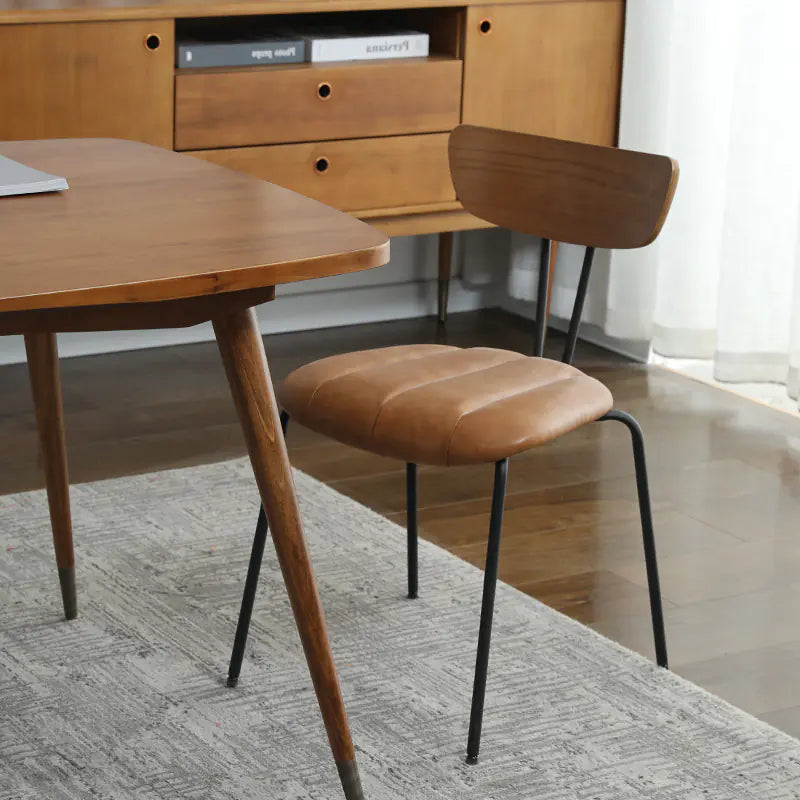 Nordic Wooden Dining Chair Compact Design