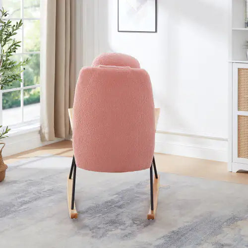 Pink Chair for Girls Bedroom - Rocking Chair for Baby Nursery