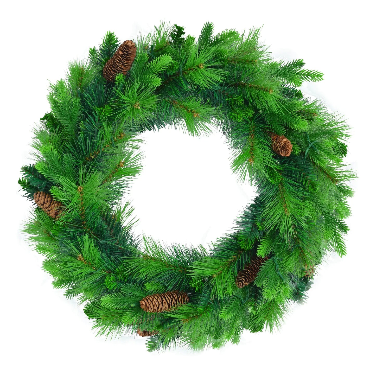 6ft Pre-Lit Pine Christmas Tree with Lights & Garland
