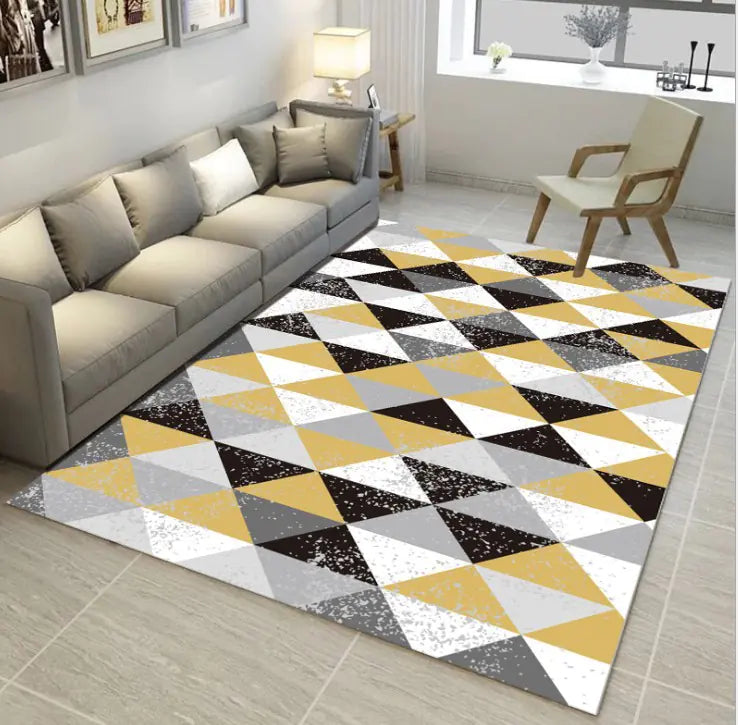 Washable 3D Printed Modern Accent Rug (50x80cm)