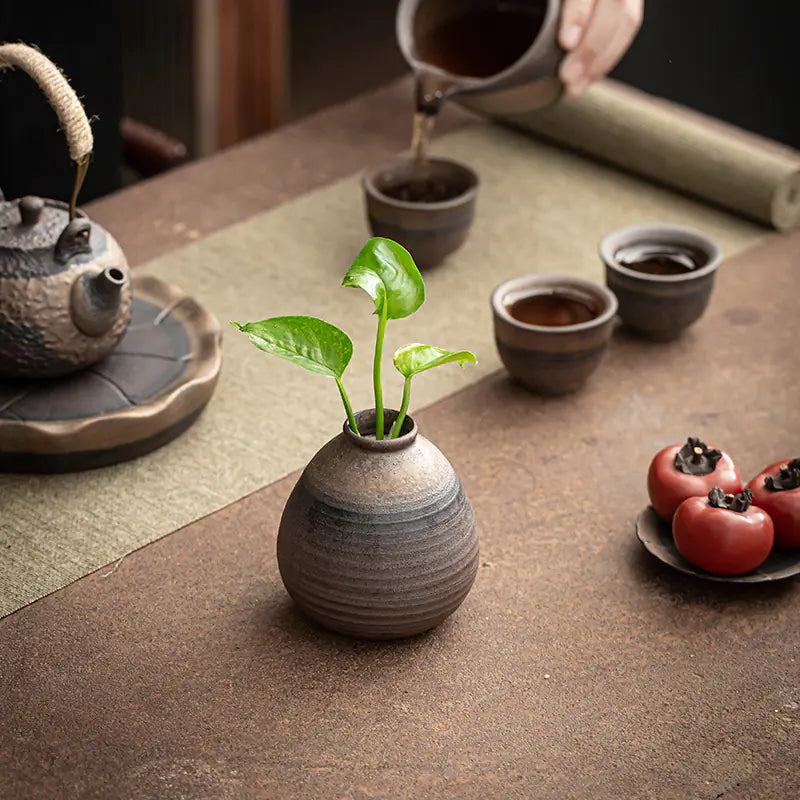 Rustic Vintage Ceramic Vase for Zen Spaces