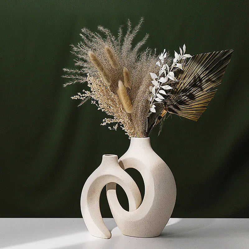 European Minimalist Ceramic Vase Set Minimalist Decor