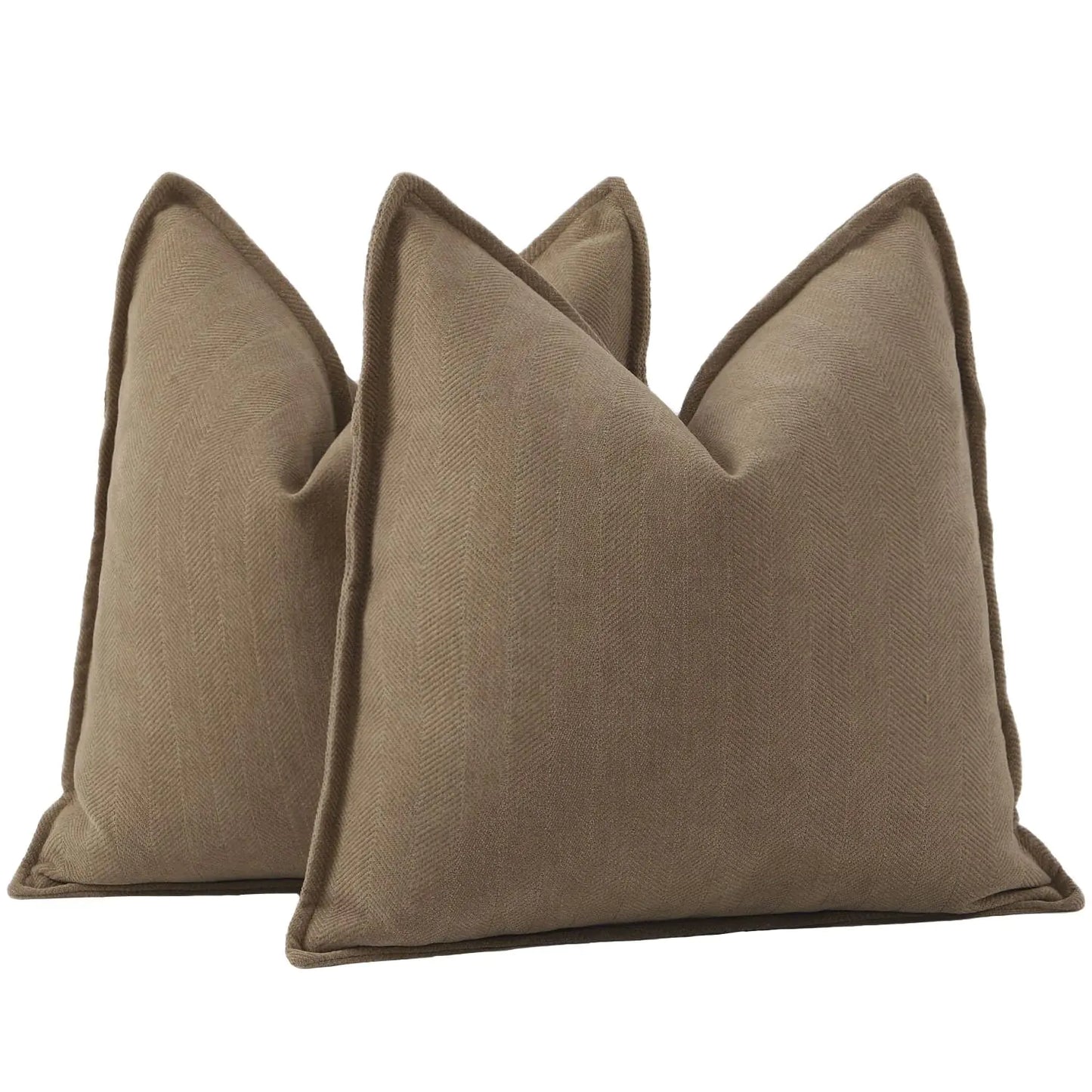 Set of 2 Chenille Textured Pillow Covers 26"x26"