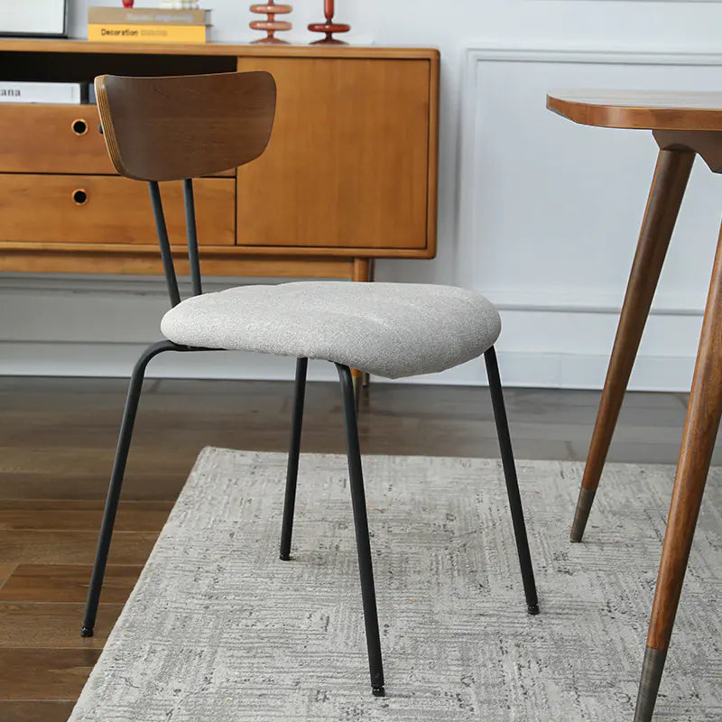 Nordic Wooden Dining Chair Compact Design