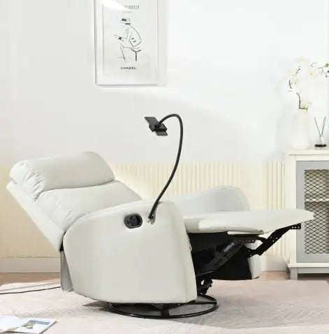 Grey Recliner Rocking Chair - Rocking Chair with Extandable Footrest