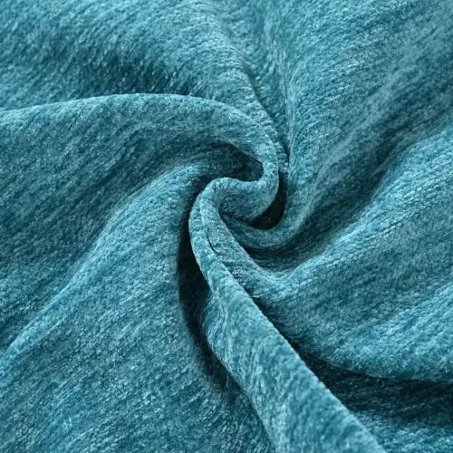 Turquoise Upholstered Accent Chair with Lumbar Pillow, Fabric Armchair