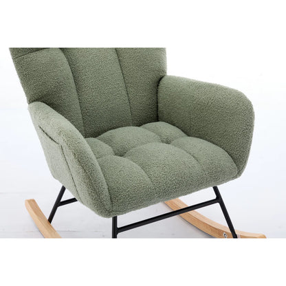 Green Rocking Chair for Baby Nursery - Teddy Chair - Nursing Chair