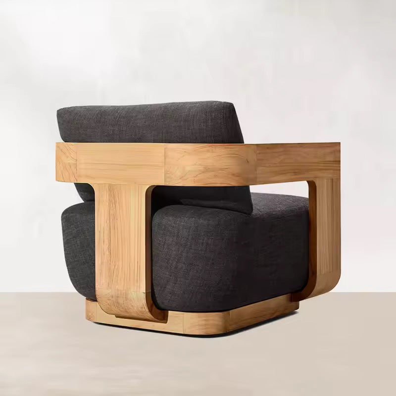 Teak Outdoor Sofa Set, Waterproof & Weather-Resistant Patio Set