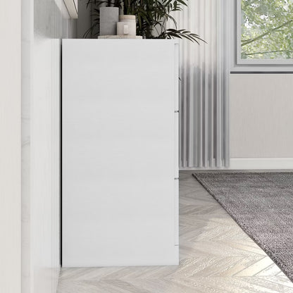 6 Drawer White Bedroom Dresser - Engineered Wood Finish