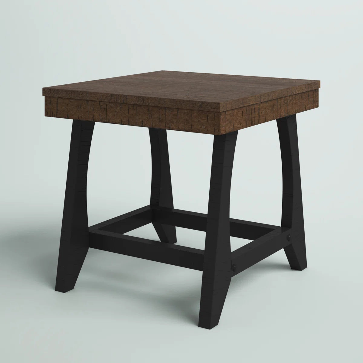 Ralston Brown Wood End Table Compact Design