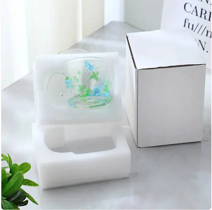 Double Layer Borosilicate Glass Coffee Cup, Heat Resistant Mug