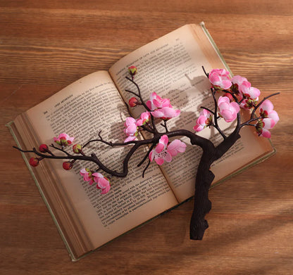 Silk Plum Blossom Branches – Artificial Floral Stems Decor