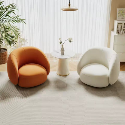 Modern Minimalist Orange Single Sofa Chair