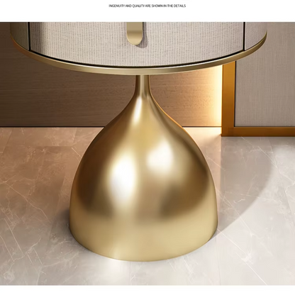 Luxury Unique Gold Nightstand