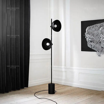 Minimalist Metal Floor Lamp with Marble Base, 92cm