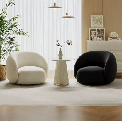 Modern Minimalist Orange Single Sofa Chair