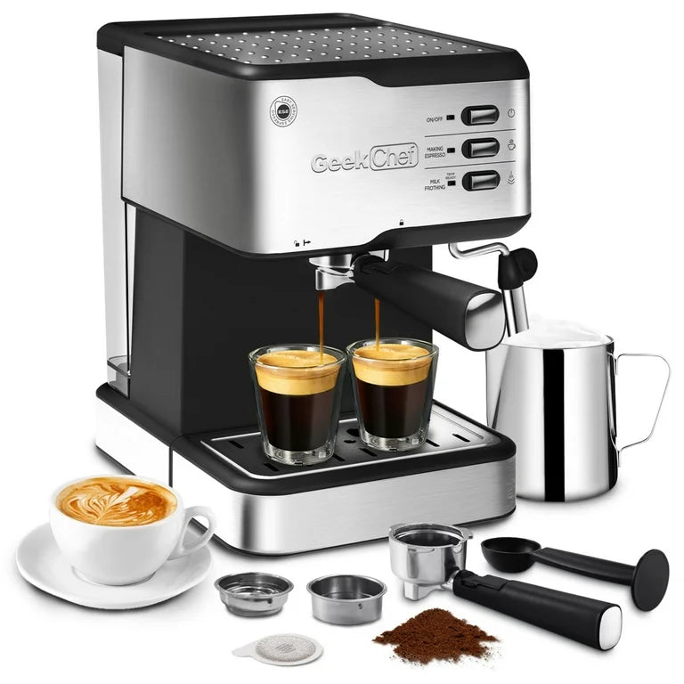 20-Bar Espresso Machine with Milk Frother