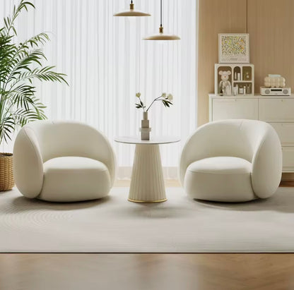 Modern Minimalist Orange Single Sofa Chair